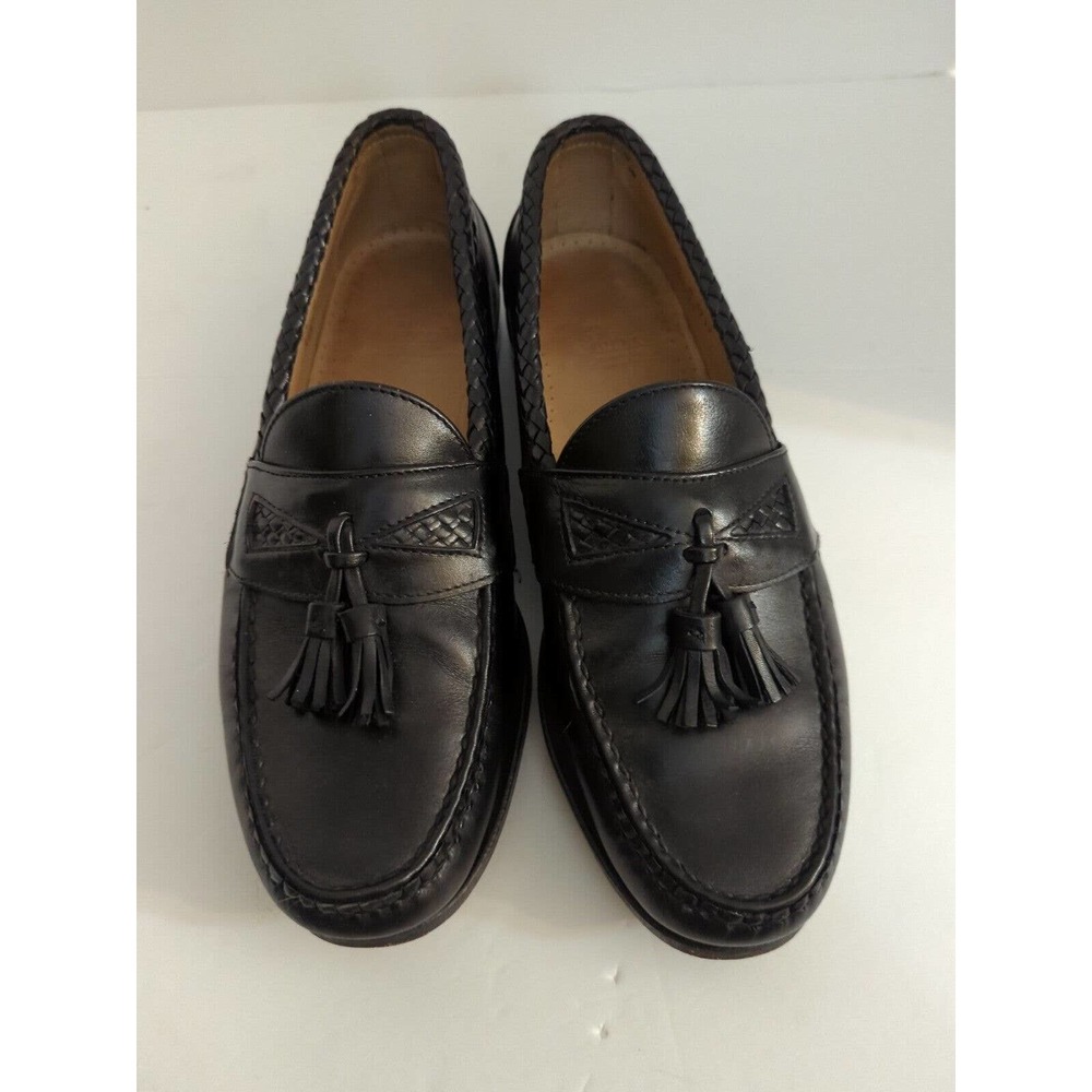 Allen Edmonds Maxfield men's tassel loafers 9 1/2 D VG condition Black